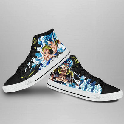 Gogeta High Top Shoes Custom Manga Anime Dragon Ball Sneakers - 3 - GearAnime