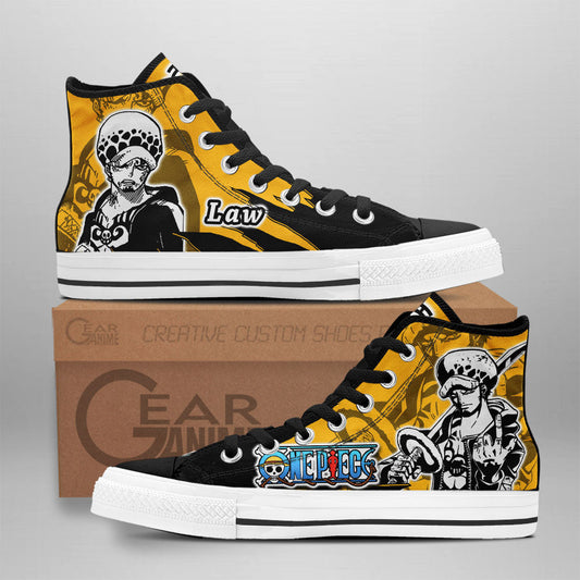Trafalgar Law High-Top Shoes Anime Custom