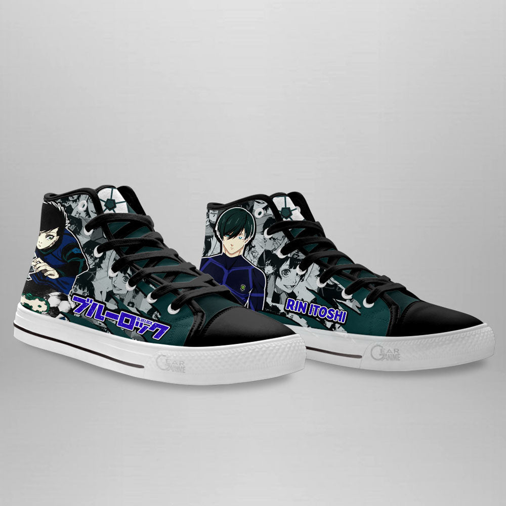 Blue Lock Rin Itoshi Anime Custom High Top Shoes NTT2712 Gear Anime