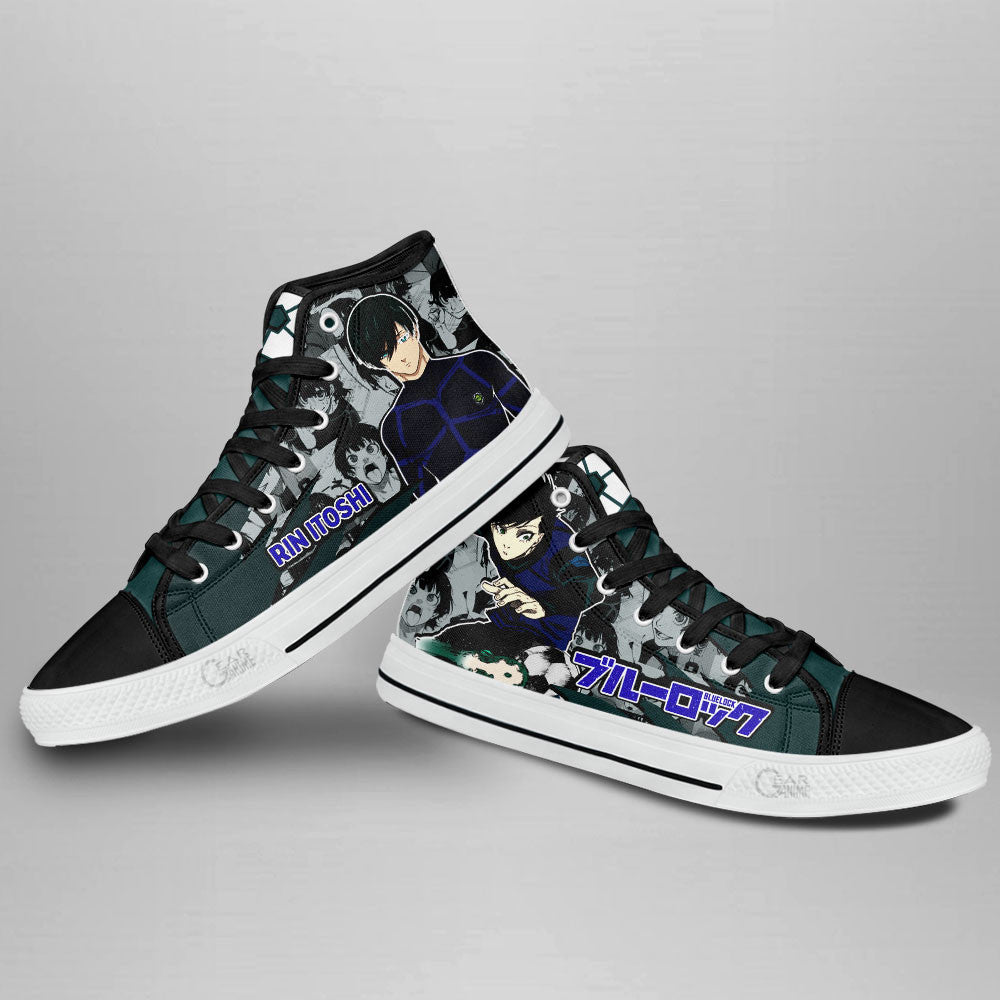 Blue Lock Rin Itoshi Anime Custom High Top Shoes NTT2712 Gear Anime