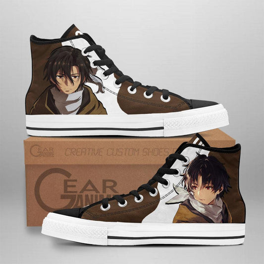 86 Eighty Six Shinei Nouzen High Top Shoes Custom Anime Sneakers - 1 - GearAnime