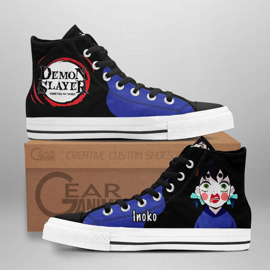 Demon Slayer Inosuke Inoko High Top Shoes Funny Custom Anime Sneakers - 1 - GearAnime