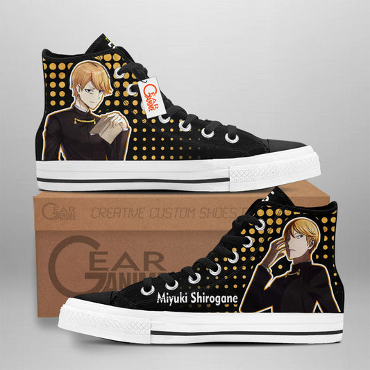 Kaguya-sama Miyuki Shirogane Anime Custom High Top Shoes NTT0901 Gear Anime