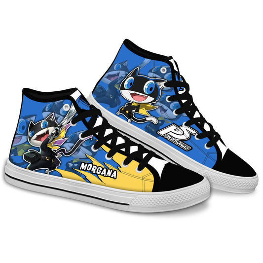 Persona Morgana Anime Custom High Top Shoes Gear Anime