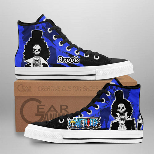 Brook High-Top Shoes Anime Custom