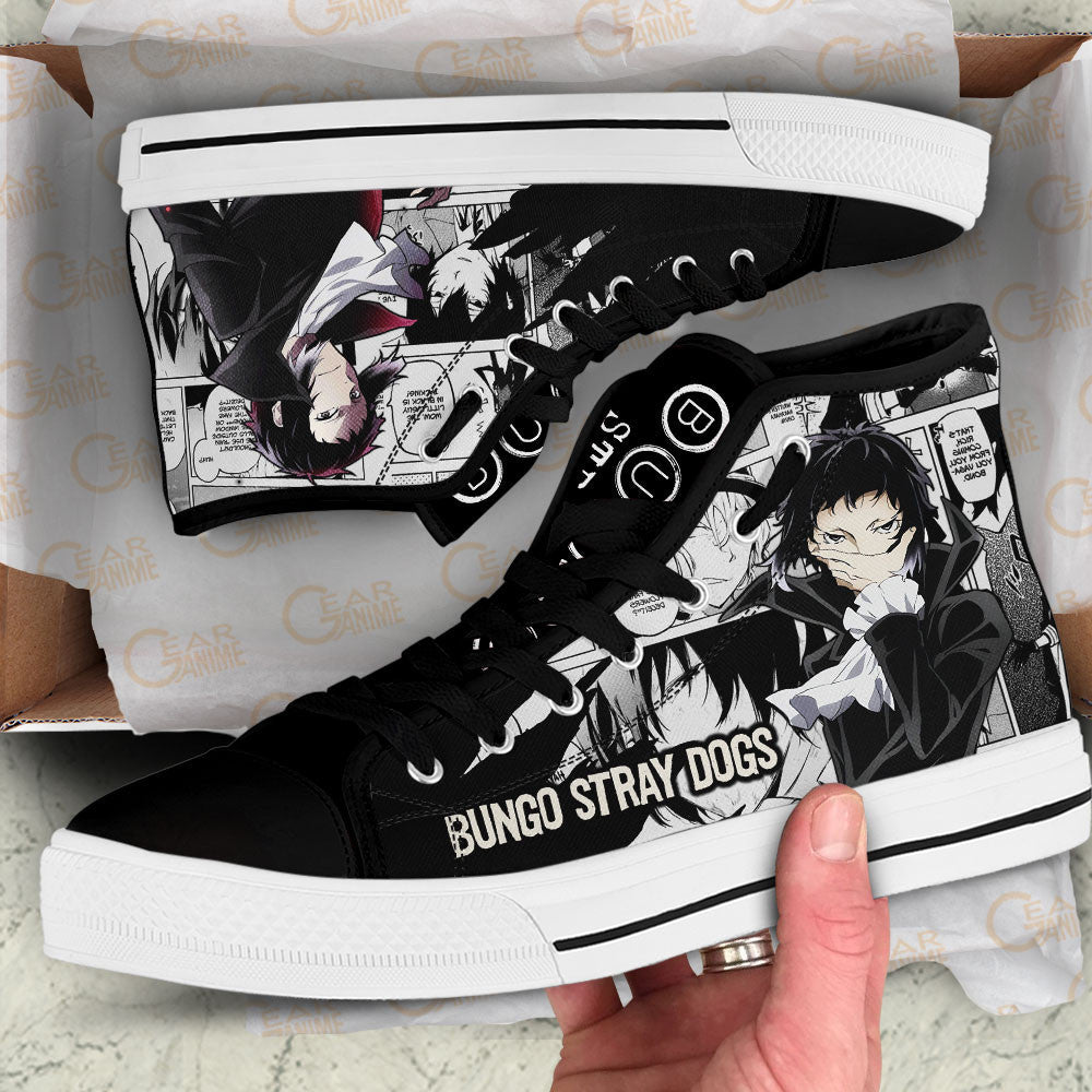 Ryuunosuke Akutagawa High-Top Shoes Anime Custom