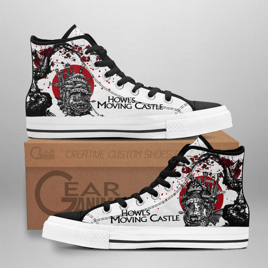 Howl's Moving Castle Anime Custom High Top Shoes Japan Style NTT0601 Gear Anime