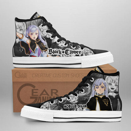 Noelle Silva High Top Shoes Custom Black Clover Anime Sneakers - 1 - GearAnime