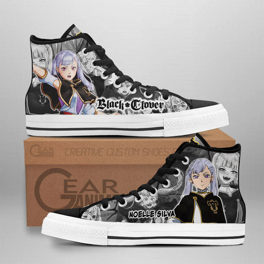 Noelle Silva High Top Shoes Custom Black Clover Anime Sneakers - 1 - GearAnime