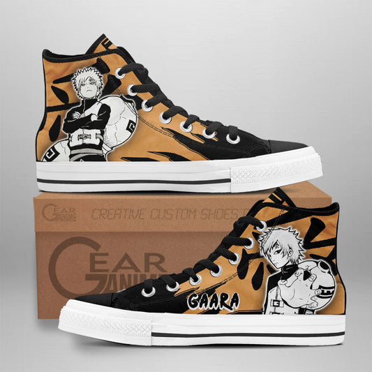 Gaara Classic High-Top Sneakers - Custom Anime Design