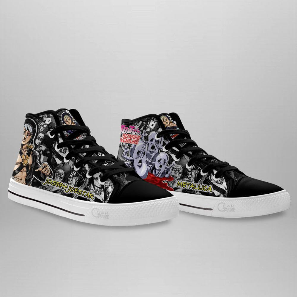 Risotto Nero High Top Shoes Custom Manga Anime Jojo's Birraze Adventure Sneakers - 3 - GearAnime