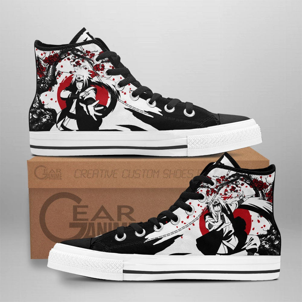 Jiraiya High Top Shoes Custom NRT Anime Sneakers Japan Style - 1 - GearAnime
