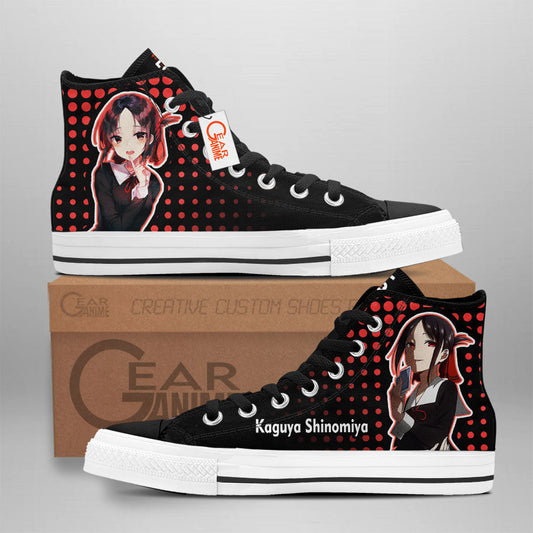 Kaguya-sama Kaguya Shinomiya Anime Custom High Top Shoes NTT0901 Gear Anime