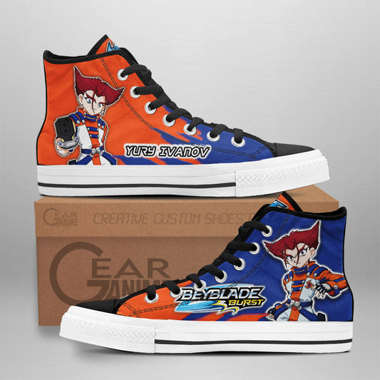 Yuriy Ivanov High-Top Shoes Anime Custom