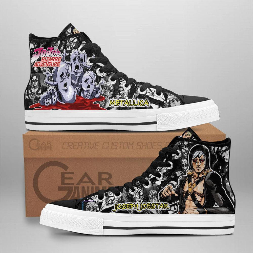 Risotto Nero High Top Shoes Custom Manga Anime Birraze Adventure Sneakers - 1 - GearAnime