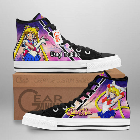 Usagi Tsukino Anime Custom High Top Shoes NTT0901 Gear Anime