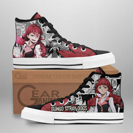 Maud Montgomery Classic High-Top Sneakers - Custom Anime Design