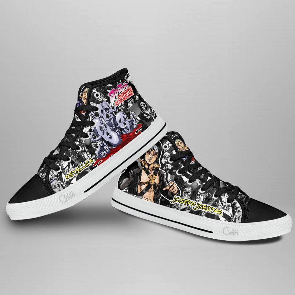 Risotto Nero High Top Shoes Custom Manga Anime Jojo's Birraze Adventure Sneakers - 4 - GearAnime