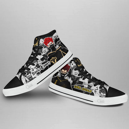 Zora Ideale High Top Shoes Custom Black Clover Anime Sneakers - 4 - GearAnime