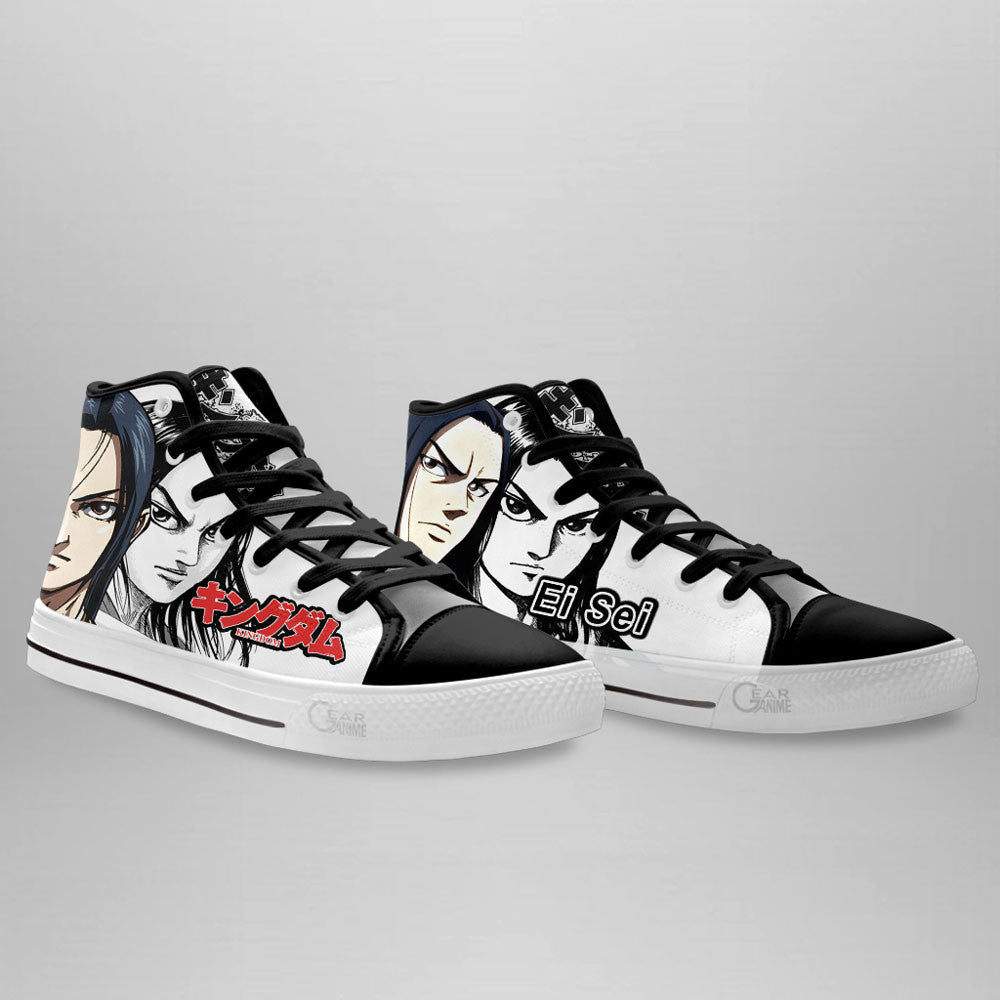 Kingdom Ei Sei Custom Manga Anime High Top Shoes Gear Anime
