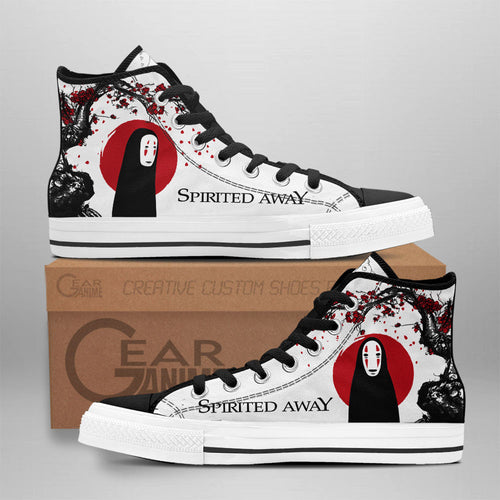 Spirited Away Kaonashi Anime Custom High Top Shoes Japan Style NTT0601 Gear Anime