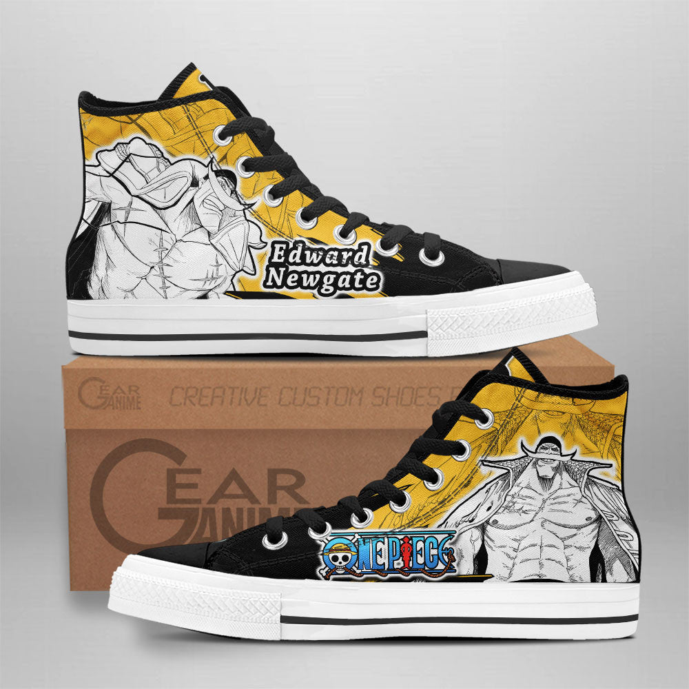 Edward Newgate High-Top Shoes Anime Custom