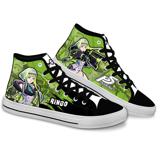 Persona Ringo Anime Custom High Top Shoes Gear Anime