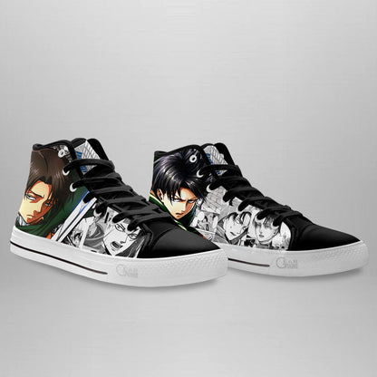 Levi Ackerman High-Top Shoes Anime Custom