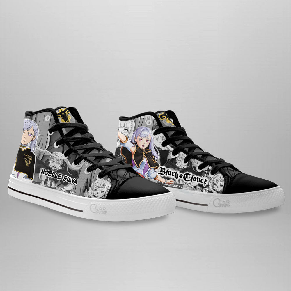 Noelle Silva High Top Shoes Custom Black Clover Anime Sneakers - 3 - GearAnime