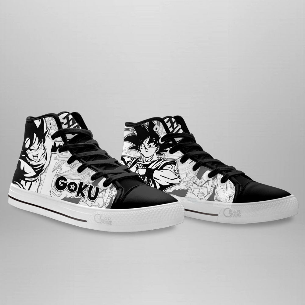 Goku Classic High-Top Sneakers - Custom Anime Design
