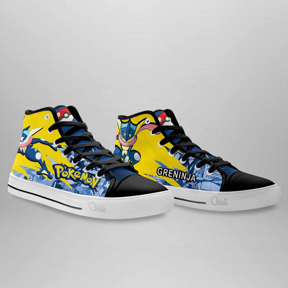 Pokemon Greninja High Top Shoes Custom Anime Sneakers - 4 - GearAnime
