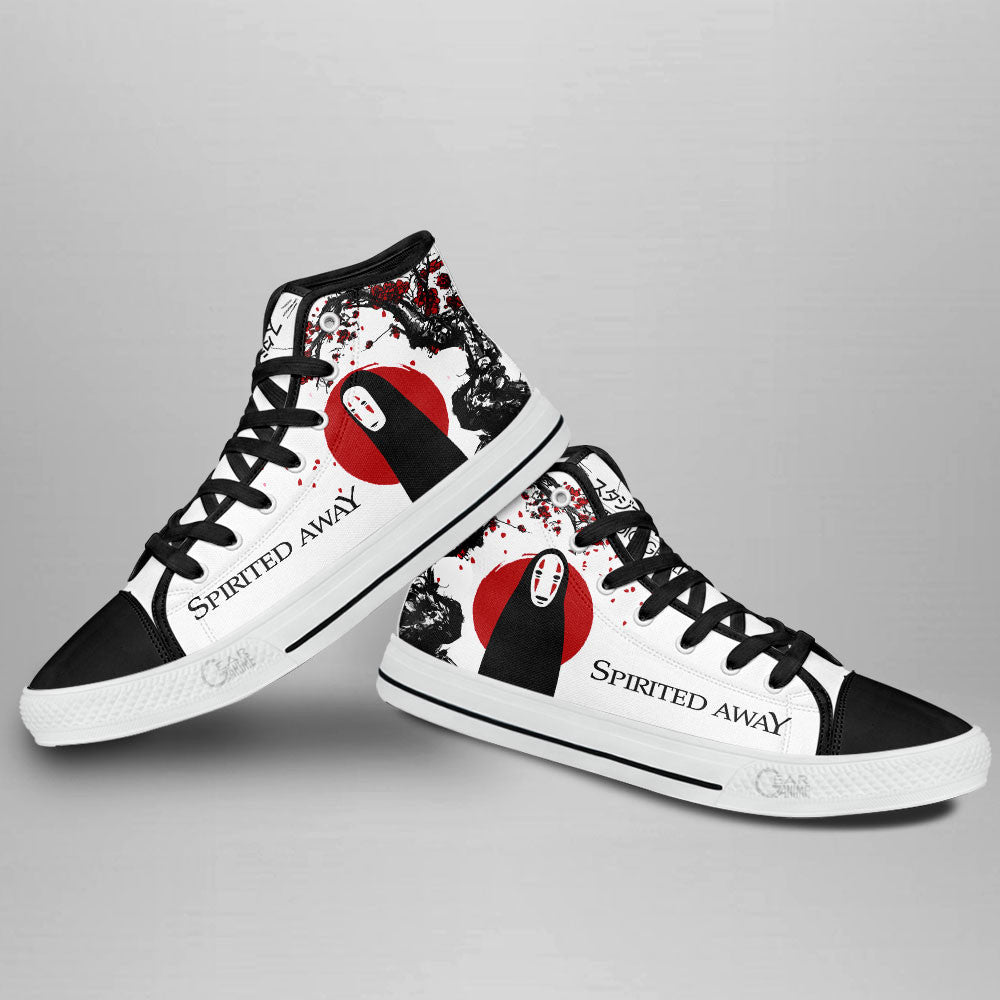 Spirited Away Kaonashi Anime Custom High Top Shoes Japan Style NTT0601 Gear Anime