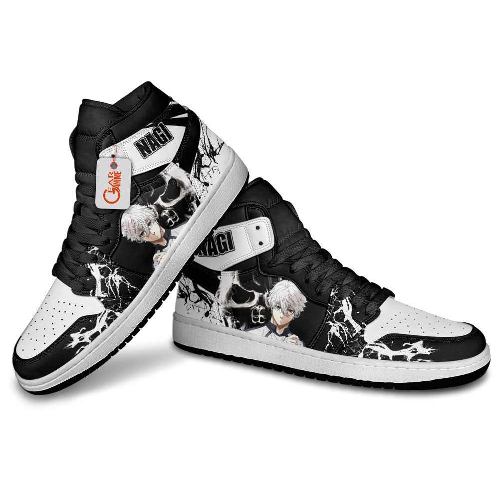 Seishiro Nagi J1 Sneakers - Custom Anime Design Blue Lock