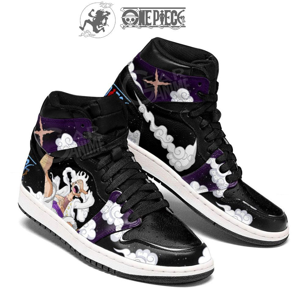 Luffy J1 Sneakers - Custom Anime Design Nika Sun God Edition