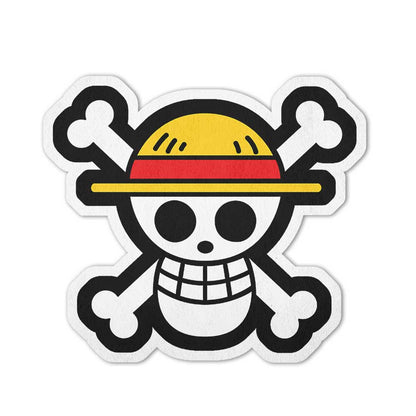 Straw Hat Pirates Flag Shaped Rugs Custom One Piece For Room Decor Mat Quality Carpet-Animerugs