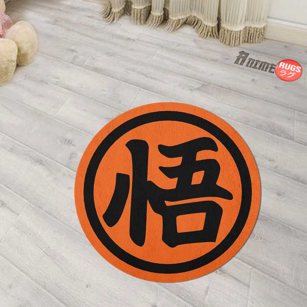 Goku Symbol Shaped Rugs Custom For Room Decor Mat Quality Carpet-Animerugs