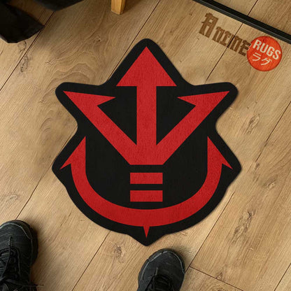 Vegeta Symbol Shaped Rugs Custom For Room Decor Mat Quality Carpet-Animerugs
