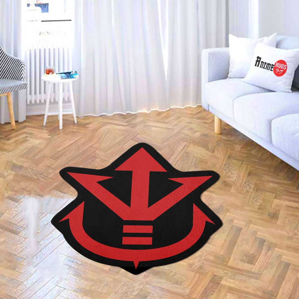 Vegeta Symbol Shaped Rugs Custom For Room Decor Mat Quality Carpet-Animerugs