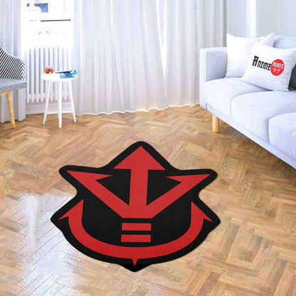 Vegeta Symbol Shaped Rugs Custom For Room Decor Mat Quality Carpet-Animerugs