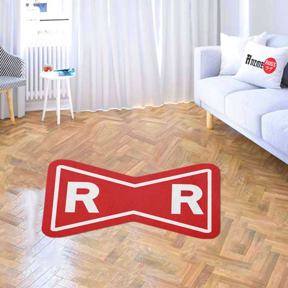 Red Ribbon Shaped Rugs Custom For Room Decor Mat Quality Carpet-Animerugs