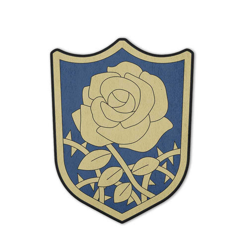 Blue Rose Symbol Shaped Rugs Custom Anime Black Clover Carpets Room Decor Mats-Animerugs