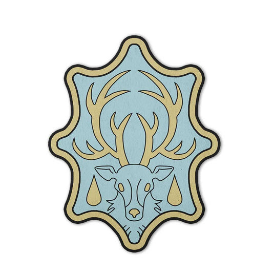 Aqua Deer Symbol Shaped Rugs Custom Anime Black Clover Carpets Room Decor Mats-Animerugs