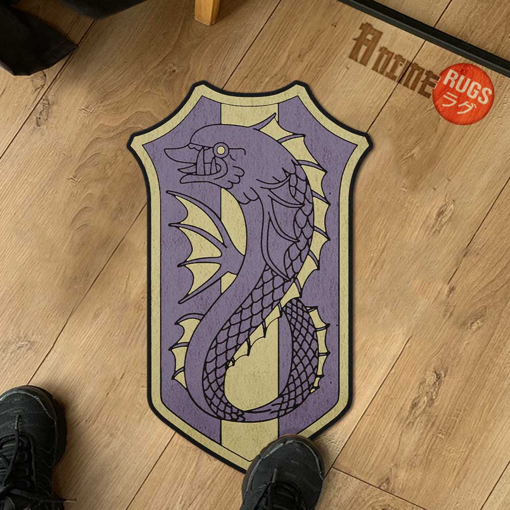 Purple Orca Symbol Shaped Rugs Custom Anime Black Clover Carpets Room Decor Mats-Animerugs