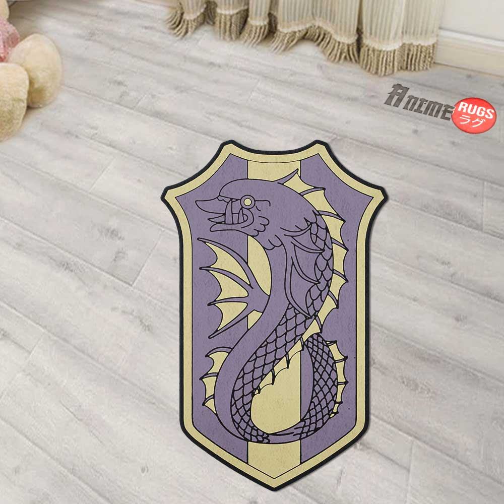 Purple Orca Symbol Shaped Rugs Custom Anime Black Clover Carpets Room Decor Mats-Animerugs