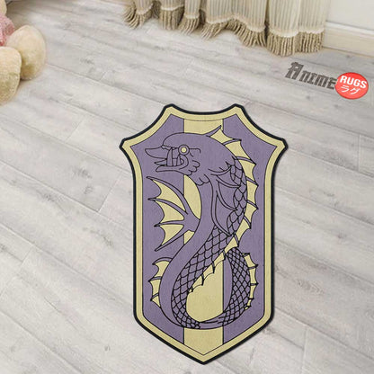 Purple Orca Symbol Shaped Rugs Custom Anime Black Clover Carpets Room Decor Mats-Animerugs