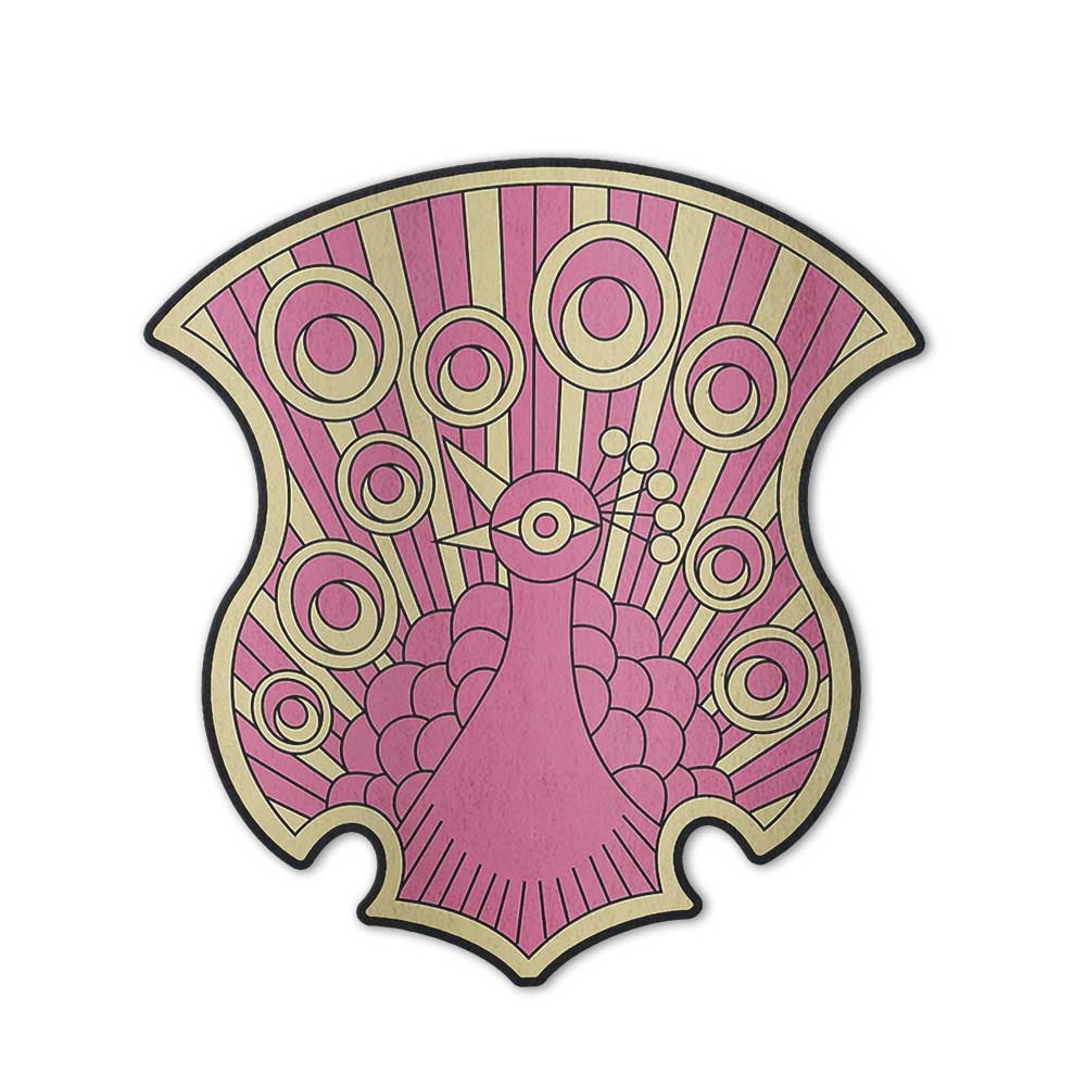 Coral Peacock Symbol Shaped Rugs Custom Anime Black Clover Carpets Room Decor Mats-Animerugs