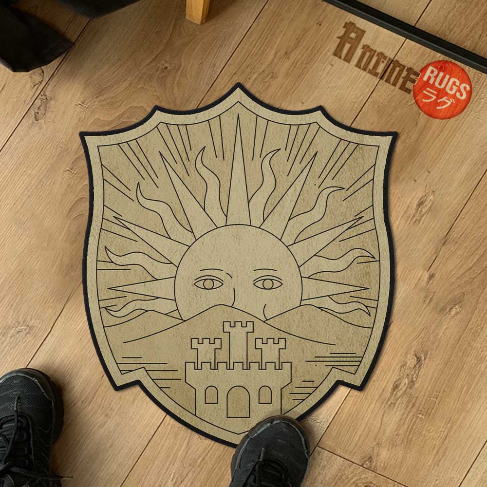Golden Dawn Symbol Shaped Rugs Custom Anime Black Clover Carpets Room Decor Mats-Animerugs