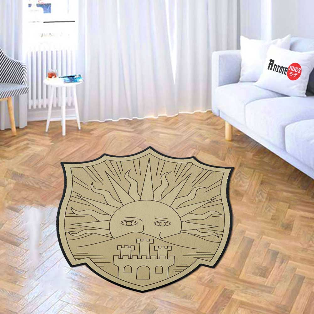 Golden Dawn Symbol Shaped Rugs Custom Anime Black Clover Carpets Room Decor Mats-Animerugs