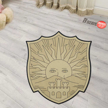 Golden Dawn Symbol Shaped Rugs Custom Anime Black Clover Carpets Room Decor Mats-Animerugs