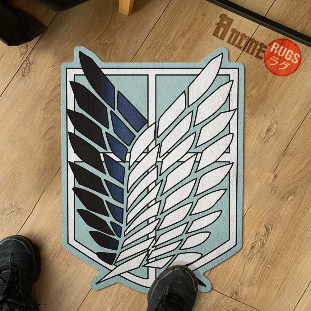 Scouting Legend Symbol Shaped Rugs Custom Attack On Titan Anime Carpets Room Decor Mats-Animerugs